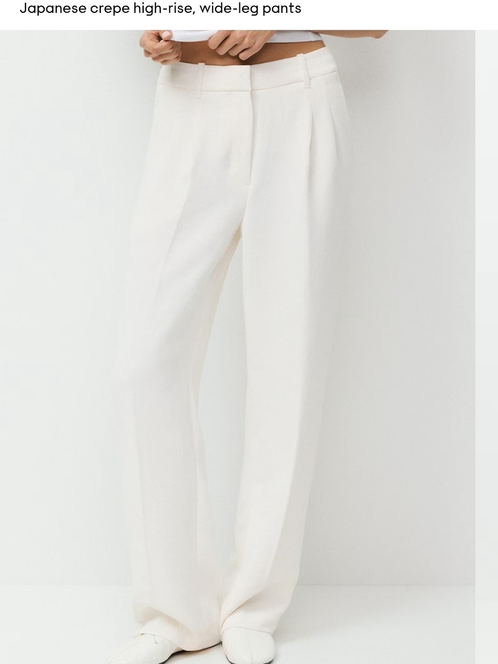 Aritzia The Effortless Pant Crepette Light Birch